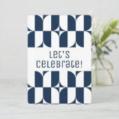 青白と中世紀の招モダン待 招待状 (スタンド正面)