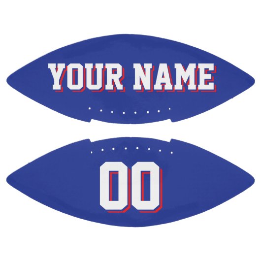 青白と赤のサッカーカスタム選手 アメリカンフットボール (パネル)