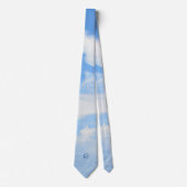 青白と部分的に曇った空 ネクタイ (正面)