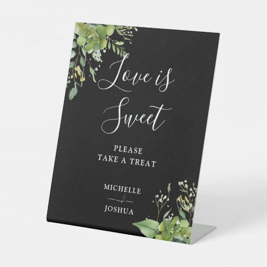 青白と黒の恋は甘い好意 台座サイン (正面)