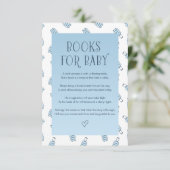 青白のスーツケース 赤ちゃんの本 エンクロージャーカード (スタンド正面)