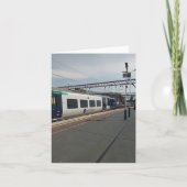 青白の列車 カード (正面)