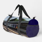 青白の列車 ダッフルバッグ (右コーナー)