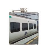 青白の列車 フラスク (正面)