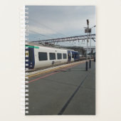 青白の列車 プランナー手帳 (正面)