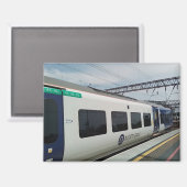 青白の列車 マグネット (正面/裏面)