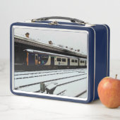 青白の列車 メタルランチボックス (インサイチュ)