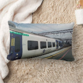 青白の列車 ランバークッション (ブランケット)
