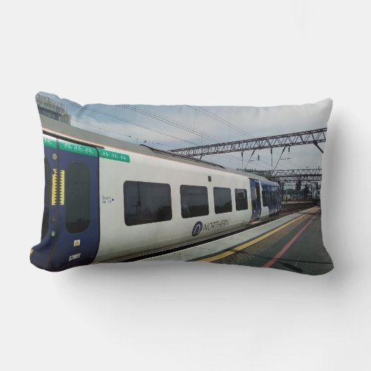 青白の列車 ランバークッション (正面)