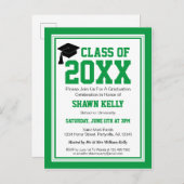 青白の卒業党 インビテーションポストカード (正面/裏面)