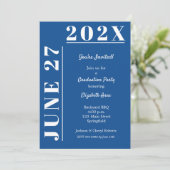 青白の卒業党 招待状 (スタンド正面)