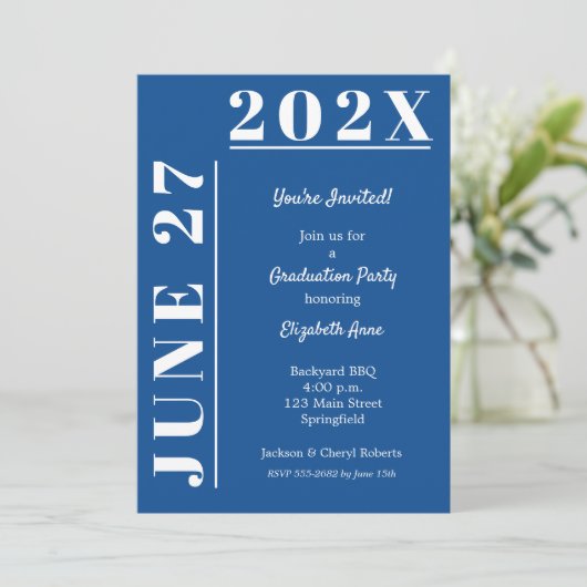 青白の卒業党 招待状 (スタンド正面)