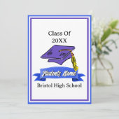 青白の卒業党 招待状 (スタンド正面)