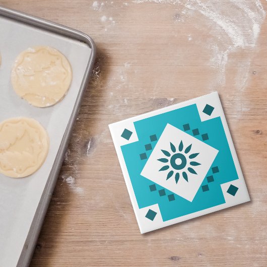 青白の南西セラミッ縁どクタイル タイル