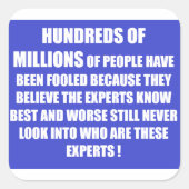 青白の智慧の言葉 スクエアシール (正面)