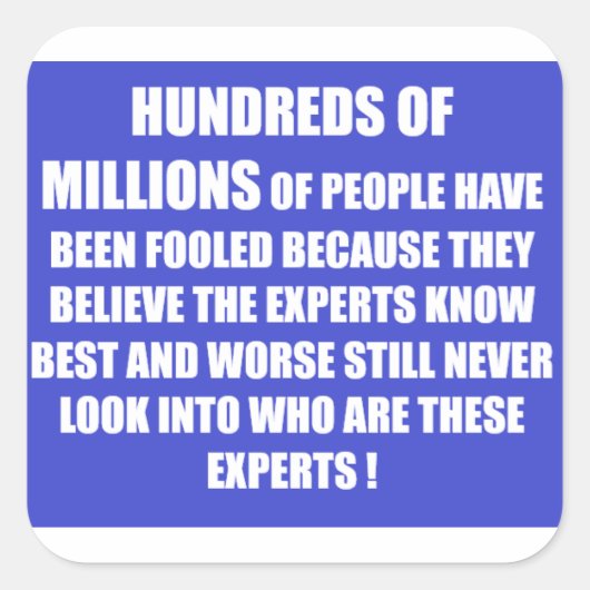 青白の智慧の言葉 スクエアシール (正面)