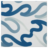 青白の模様地 ファブリック (見本)