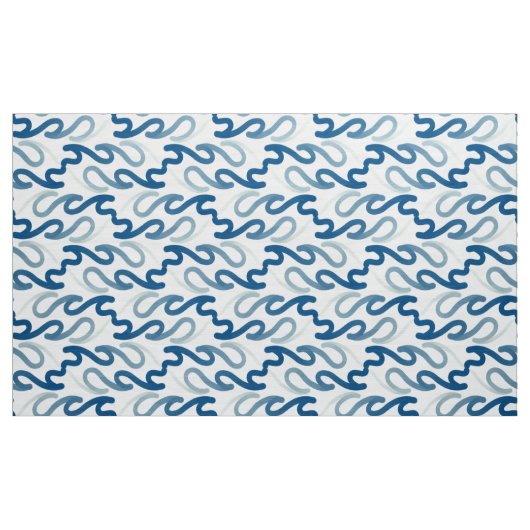 青白の模様地 ファブリック (ヤード)