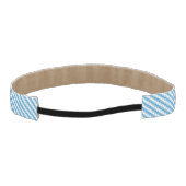 青白の正方形の背景 アスレチックヘッドバンド (裏面)