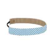 青白の正方形の背景 アスレチックヘッドバンド (左)