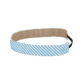 青白の正方形の背景 アスレチックヘッドバンド (右)