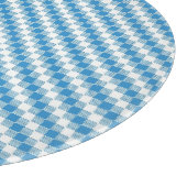 青白の正方形の背景 カッティングボード (角)