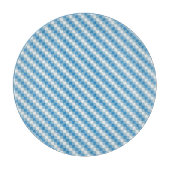 青白の正方形の背景 カッティングボード (正面)