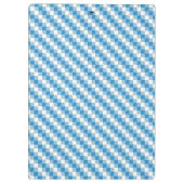 青白の正方形の背景 クリップボード (裏面)