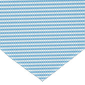 青白の正方形の背景 ショートテーブルランナー (コーナー)