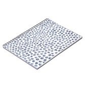 青白の水彩画ブルーベリー果物ノートブック ノートブック (左側)