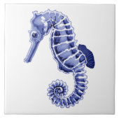 青白の海馬 タイル (正面)