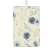青白の花模様 カーエアーフレッシュナー (裏面)