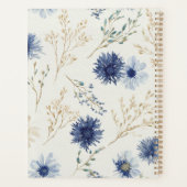 青白の花模様 プランナー手帳 (裏面)