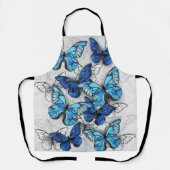 青白の蝶の構成 エプロン (正面)