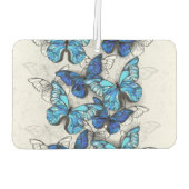 青白の蝶の構成 カーエアーフレッシュナー (裏面)