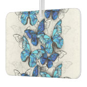 青白の蝶の構成 カーエアーフレッシュナー (左)