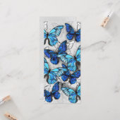 青白の蝶の構成 カード (正面/裏面インサイチュ)