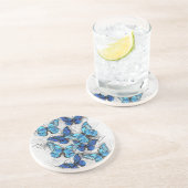 青白の蝶の構成 コースター (側面)