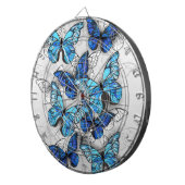 青白の蝶の構成 ダーツボード (正面右)