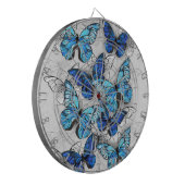 青白の蝶の構成 ダーツボード (正面左)