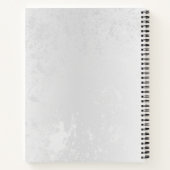 青白の蝶の構成 ノートブック (裏面)