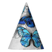 青白の蝶の構成 パーティーハット (左)