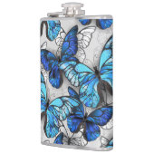 青白の蝶の構成 フラスク (左)