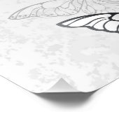 青白の蝶の構成 ポスター (コーナー)