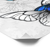 青白の蝶の構成 ポスター (コーナー)