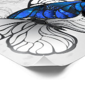 青白の蝶の構成 ポスター (コーナー)