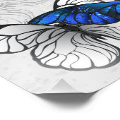 青白の蝶の構成 ポスター (コーナー)