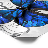 青白の蝶の構成 ポスター (コーナー)