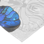 青白の蝶の構成 ミディアムテーブルランナー (コーナー)