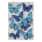 青白の蝶の構成 ミニクリップボード (裏面)